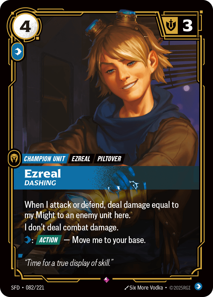 Ezreal, Dashing