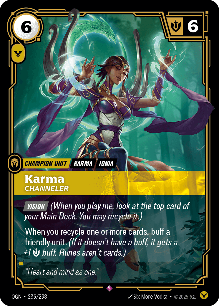 Karma, Channeler