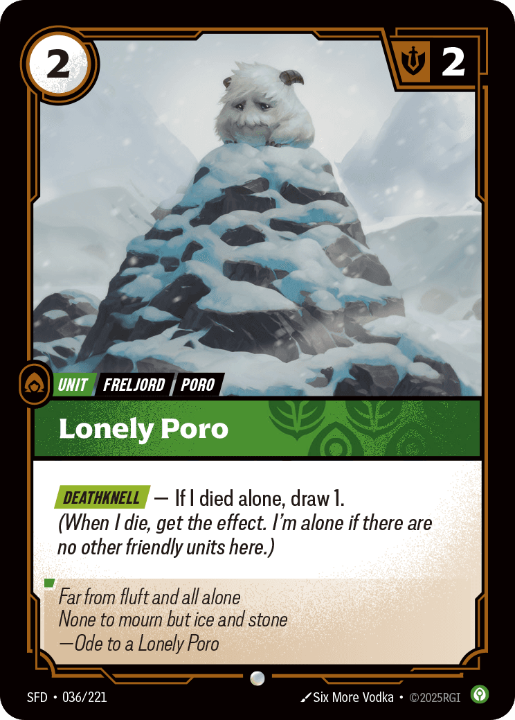 Lonely Poro